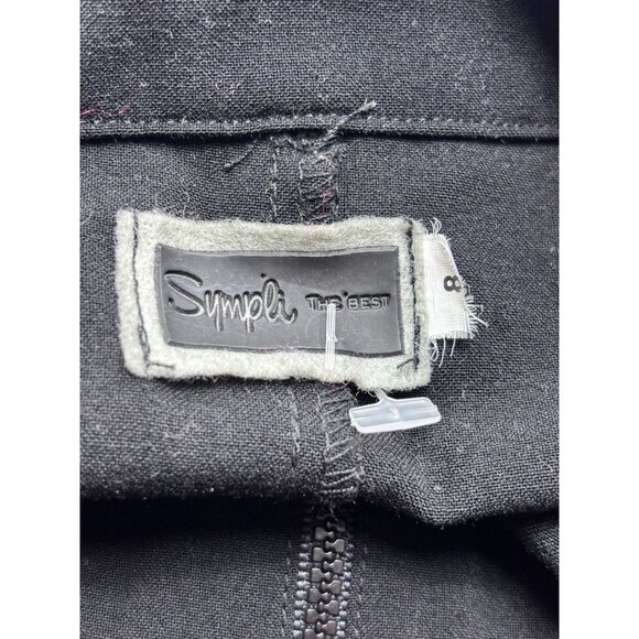 Sympli The Best Black Zip-Up Blouse Size 8 - Picture 8 of 10
